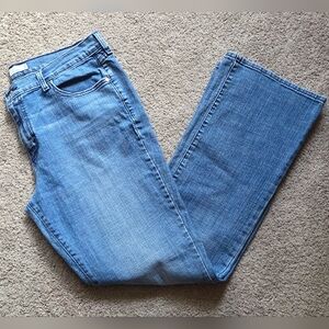 Levi's 515 Women's Bootcut Denim Blue Jeans, Size 16L Embellished Pockets